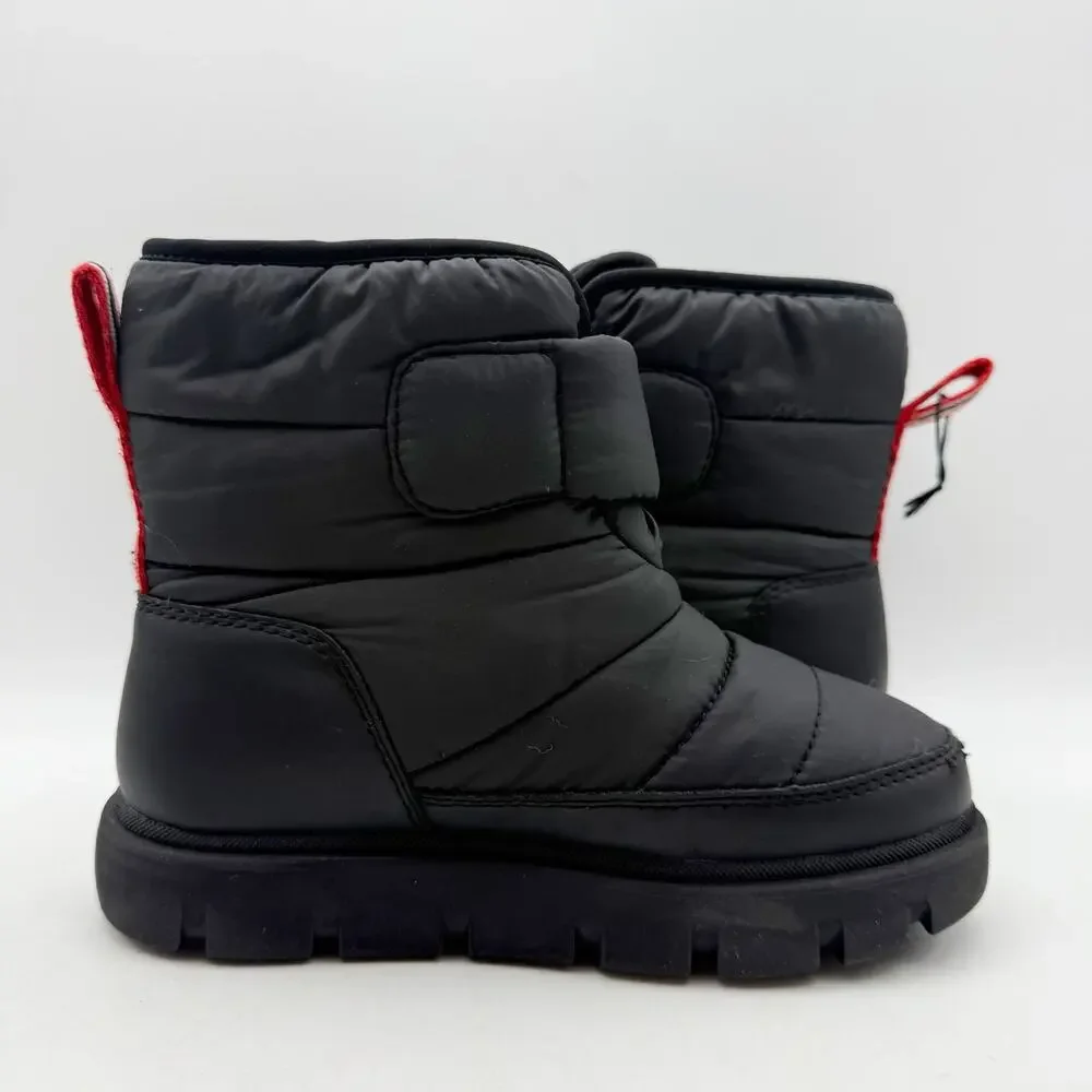 Hunter Boys Comfy Snow Boots Size 13 EU 31 Black Waterproof EUC